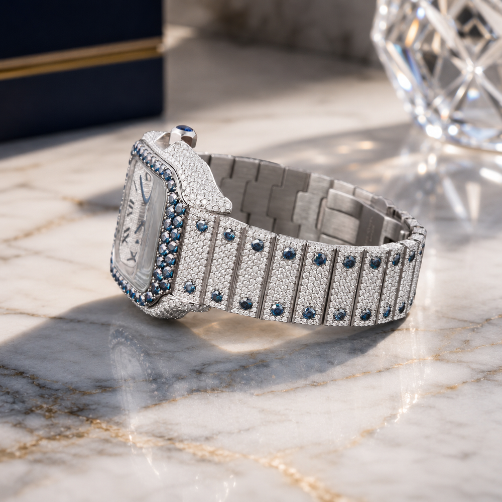 Reloj Santana Full Diamante — Plata 925 con Moissanita