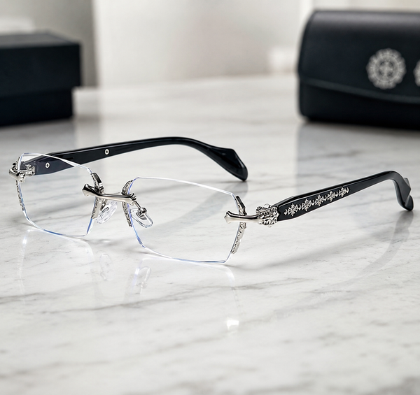 Gafas Vintage Y2K Sin Marco Bisel Cortado